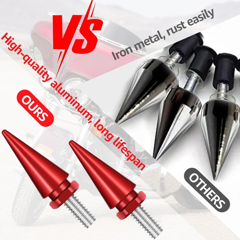 AEEAST Red Motorcycle Fairing Bolts Compatible for Harley Touring Street Glide Electra Glide Ultra Limited 1996-2013 - Image 4